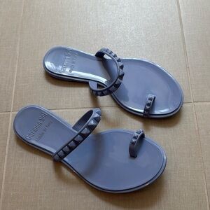 Carmen Sol Maria Flat Jelly Sandals Size US7/ITALY37 Periwinkle